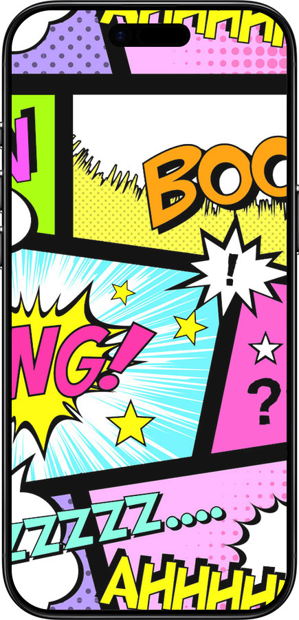 Силиконовый чехол Комикс 1 для Apple iPhone 17 AIR - 4407u-4032 изображение 