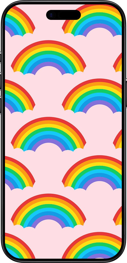 Силиконовый чехол Rainbows для Apple iPhone 17 AIR - 4478u-4032 изображение 