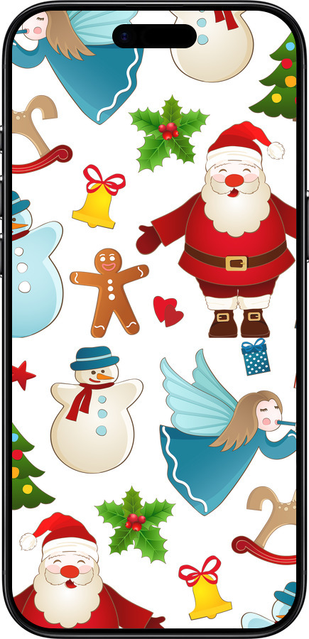 Силиконовый чехол Новогодний 1 для Apple iPhone 17 AIR - 4614u-4032 изображение 