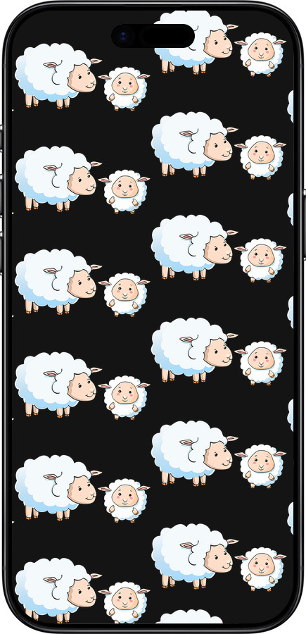 Силиконовый чехол Овечки1 для Apple iPhone 17 AIR - 4637u-4032 изображение 
