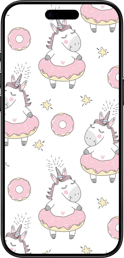 Силиконовый чехол Единорожки для Apple iPhone 17 AIR - 4659u-4032 изображение 