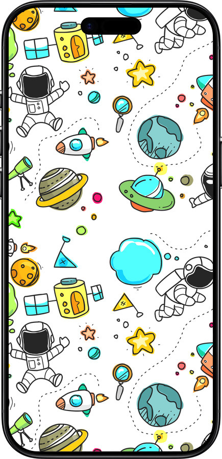 Силіконовий чехол Космос для Apple iPhone 17 AIR - 4735u-4032 изображение 