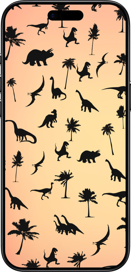 Силиконовый чехол Динозаврики 1 для Apple iPhone 17 AIR - 4772u-4032 изображение 
