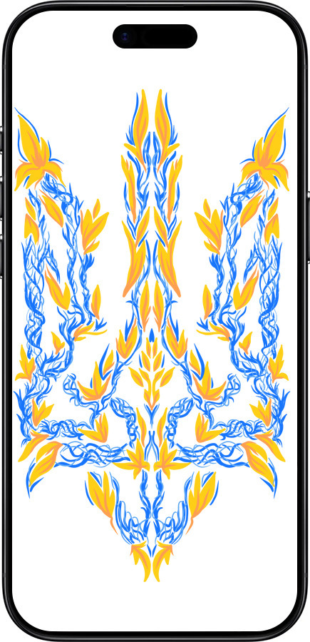 Силиконовый чехол Герб Украины v3 для Apple iPhone 17 AIR - 5313u-4032 изображение 