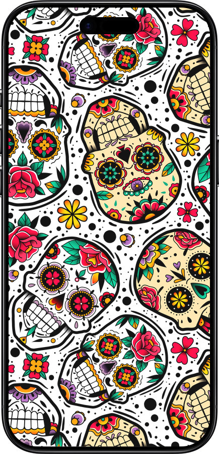 Силиконовый чехол Черепа для Apple iPhone 17 AIR - 5471u-4032 изображение 