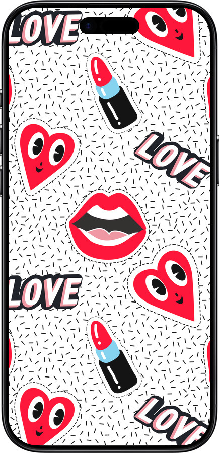 Силиконовый чехол Стикеры v3 для Apple iPhone 17 AIR - 5502u-4032 изображение 