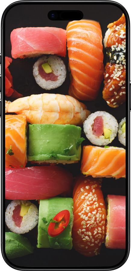 Силиконовый чехол Суши v2 для Apple iPhone 17 AIR - 5539u-4032 изображение 