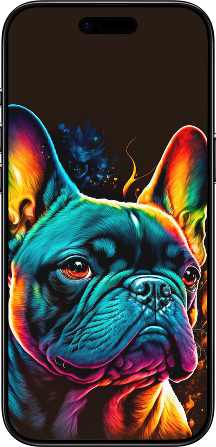 Силиконовый чехол Яркий бульдог для Apple iPhone 17 AIR - 5547u-4032 изображение 