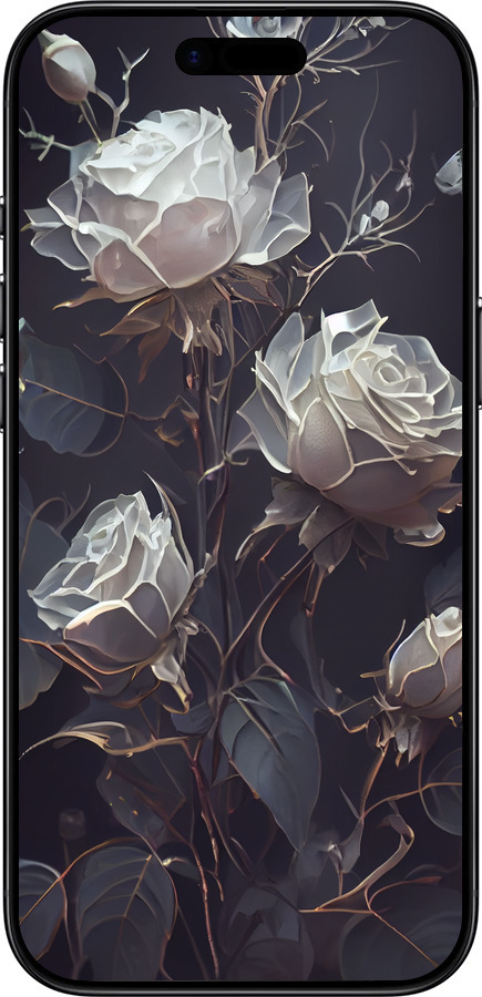 Силиконовый чехол Розы 2 для Apple iPhone 17 AIR - 5550u-4032 изображение 