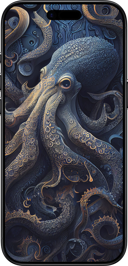 Силиконовый чехол Осьминог для Apple iPhone 17 AIR - 5551u-4032 изображение 