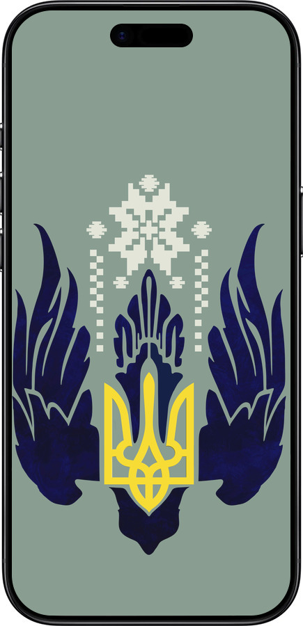 Силиконовый чехол Тризуб с крыльями для Apple iPhone 17 AIR - 5640u-4032 изображение 