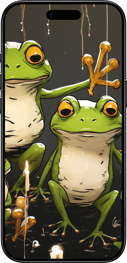 Силиконовый чехол Жабки 2 для Apple iPhone 17 AIR - 5657u-4032 изображение 