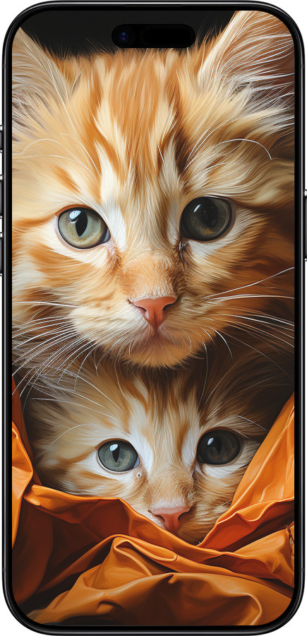 Силиконовый чехол Котики 2 для Apple iPhone 17 AIR - 5664u-4032 изображение 