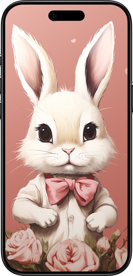 Силиконовый чехол Зайчик для Apple iPhone 17 AIR - 5669u-4032 изображение 