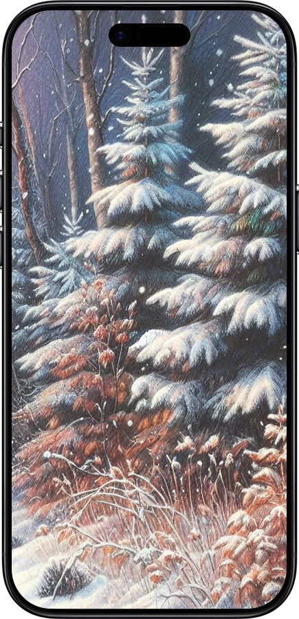 Силиконовый чехол Зимний пейзаж для Apple iPhone 17 AIR - 5814u-4032 изображение 