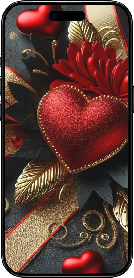 Силиконовый чехол Сердечки v2 для Apple iPhone 17 AIR - 5832u-4032 изображение 