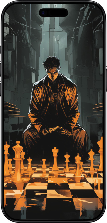 Силиконовый чехол Шахматы для Apple iPhone 17 AIR - 5951u-4032 изображение 