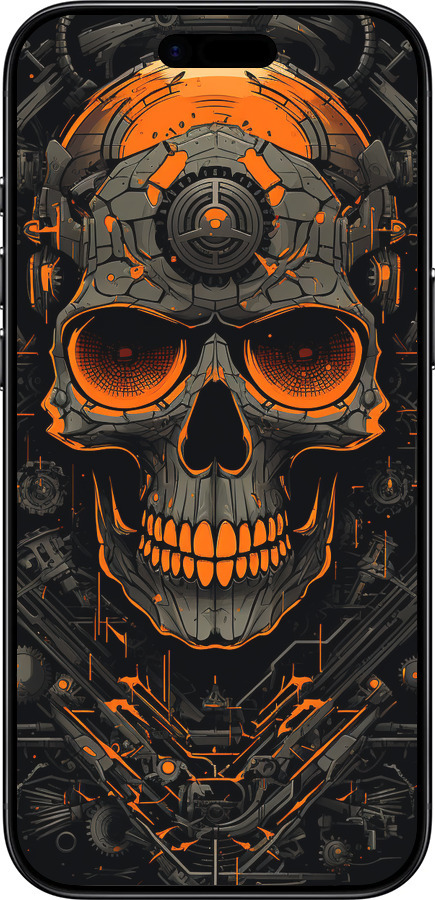 Силиконовый чехол Череп для Apple iPhone 17 AIR - 5952u-4032 изображение 