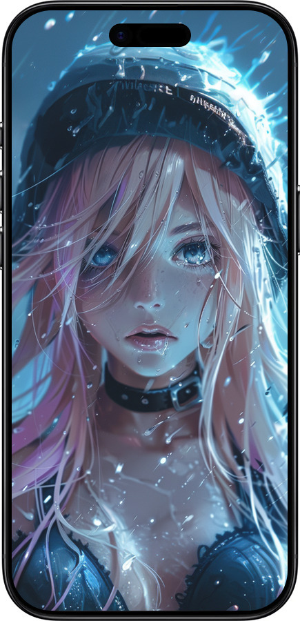 Силиконовый чехол Аниме-дива под дождем для Apple iPhone 17 AIR - 6120u-4032 изображение 
