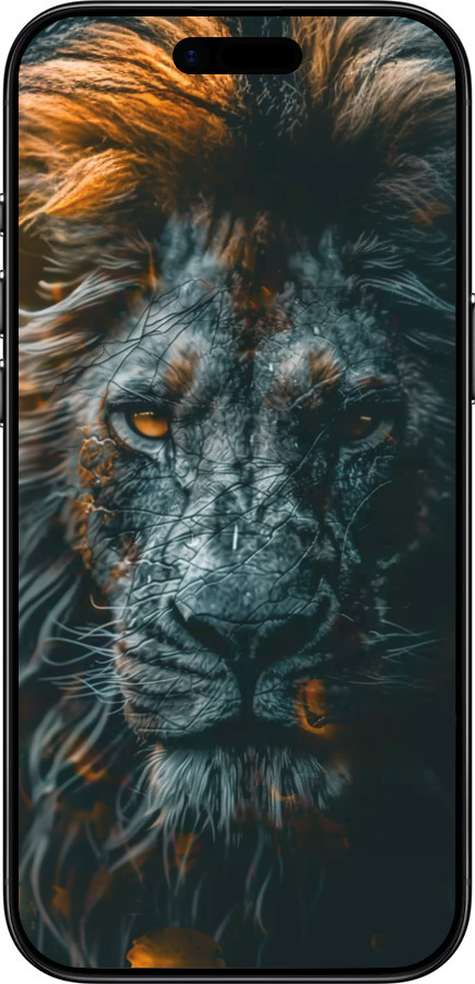 Силиконовый чехол Лев в сумерках для Apple iPhone 17 AIR - 6154u-4032 изображение 