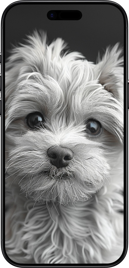 Силиконовый чехол Мальтипу на чорном фоне для Apple iPhone 17 AIR - 6156u-4032 изображение 