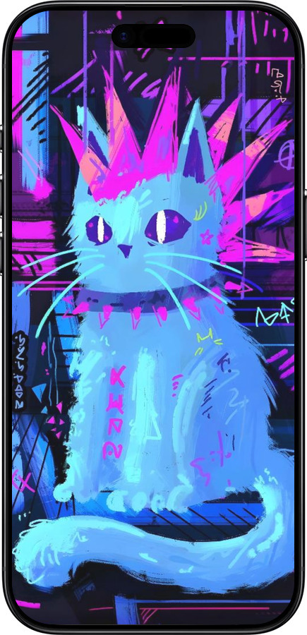 Силиконовый чехол Кот панк для Apple iPhone 17 AIR - 6311u-4032 изображение 