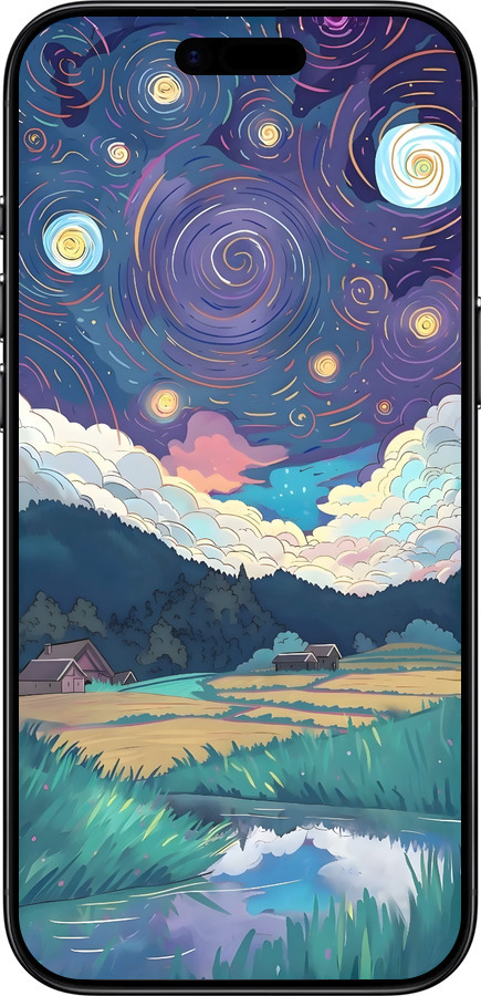 Силиконовый чехол Креативный арт для Apple iPhone 17 AIR - 6322u-4032 изображение 