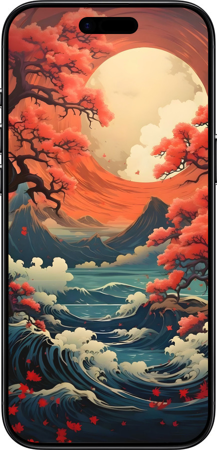 Силиконовый чехол Природа японии для Apple iPhone 17 AIR - 6327u-4032 изображение 