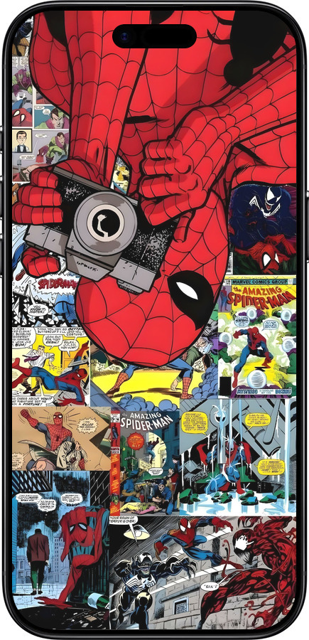 Силиконовый чехол Человек паук 2 для Apple iPhone 17 AIR - 6333u-4032 изображение 