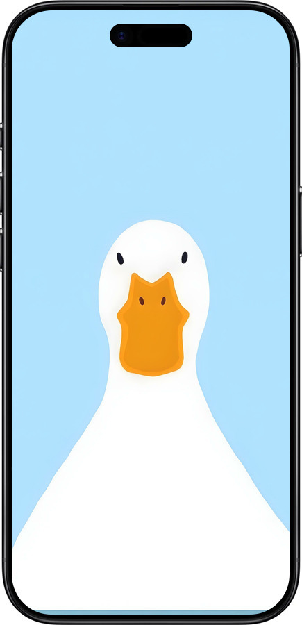 Силиконовый чехол Гусь для Apple iPhone 17 AIR - 6350u-4032 изображение 