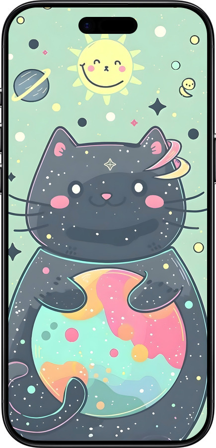 Силиконовый чехол Милый котик для Apple iPhone 17 AIR - 6364u-4032 изображение 
