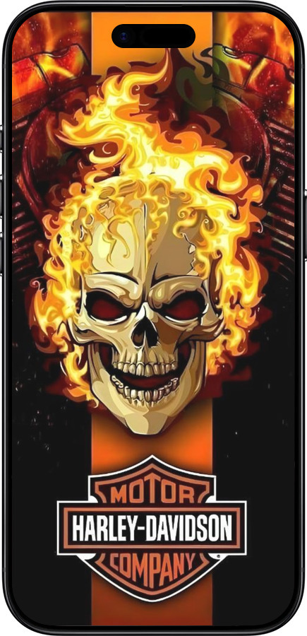 Силіконовий чехол Харлей девидсон для Apple iPhone 17 AIR - 6370u-4032 изображение 