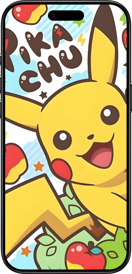 Силиконовый чехол Пикачу 2 для Apple iPhone 17 AIR - 6391u-4032 изображение 