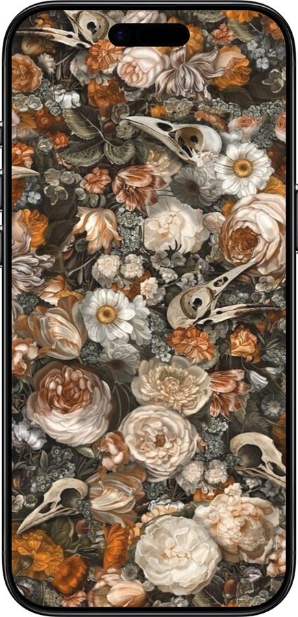 Силиконовый чехол В стиле барокко-мрачный для Apple iPhone 17 AIR - 6404u-4032 изображение 