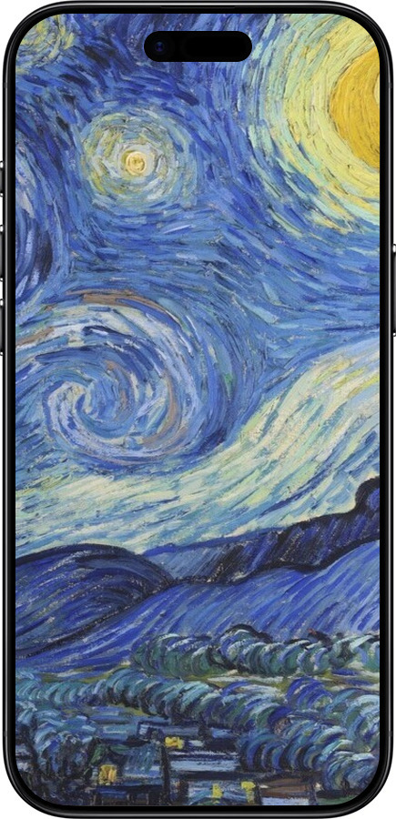 Силиконовый чехол «Звездная ночь» Винсента Ван Гога для Apple iPhone 17 AIR - 6433u-4032 изображение 