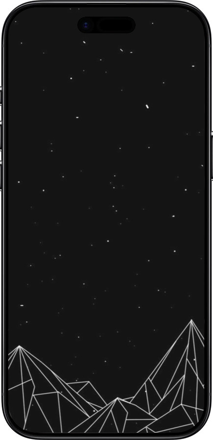 Силиконовый чехол Черно белые абстрактные горы для Apple iPhone 17 AIR - 6437u-4032 изображение 