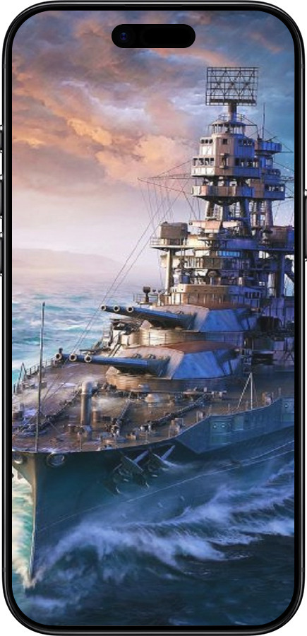 Силиконовый чехол Военный корабль, world of tanks, wargaming для Apple iPhone 17 AIR - 6461u-4032 изображение 