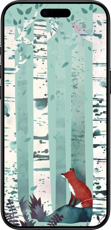 Силиконовый чехол Лис в зелёном лесу для Apple iPhone 17 AIR - 6547u-4032 изображение 
