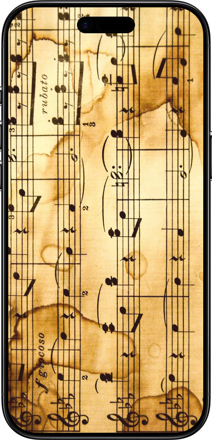 Силиконовый чехол Ноты для Apple iPhone 17 AIR - 905u-4032 изображение 