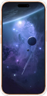 Силикон с усиленными углами чехол Планеты в синем космосе для Apple iPhone 17 PRO MAX - 171sp-4029 изображение 