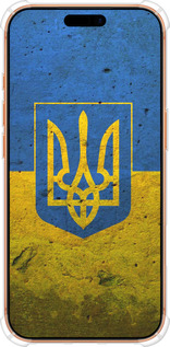 Силикон с усиленными углами чехол Флаг и герб Украины 2 для Apple iPhone 17 PRO MAX - 378sp-4029 изображение 