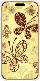 Силикон с усиленными углами чехол Красивые бабочки для Apple iPhone 17 PRO MAX - 4170sp-4029 изображение 