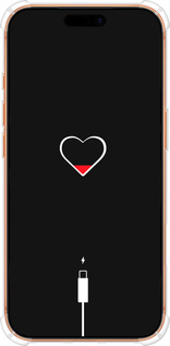 Силикон с усиленными углами чехол Подзарядка сердца для Apple iPhone 17 PRO MAX - 4274sp-4029 изображение 