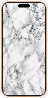 Силикон с усиленными углами чехол Мрамор белый для Apple iPhone 17 PRO MAX - 4480sp-4029 изображение 