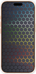 Силикон с усиленными углами чехол Переливающиеся соты для Apple iPhone 17 PRO MAX - 498sp-4029 изображение 