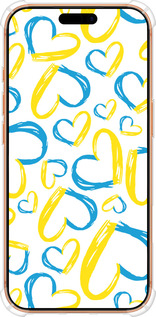 Силикон с усиленными углами чехол Сердца UA для Apple iPhone 17 PRO MAX - 5292sp-4029 изображение 