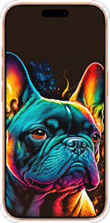 Силикон с усиленными углами чехол Яркий бульдог для Apple iPhone 17 PRO MAX - 5547sp-4029 изображение 