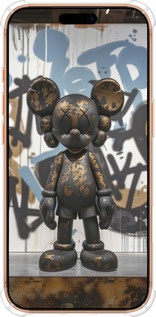 Силикон с усиленными углами чехол Bronze kaws v2 для Apple iPhone 17 PRO MAX - 6098sp-4029 изображение 