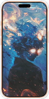 Силикон с усиленными углами чехол Сатору Годжо для Apple iPhone 17 PRO MAX - 6129sp-4029 изображение 