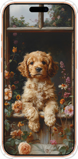 Силикон с усиленными углами чехол Щенок cocker spaniel для Apple iPhone 17 PRO MAX - 6136sp-4029 изображение 
